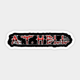 death metal A.T.HELL Sticker